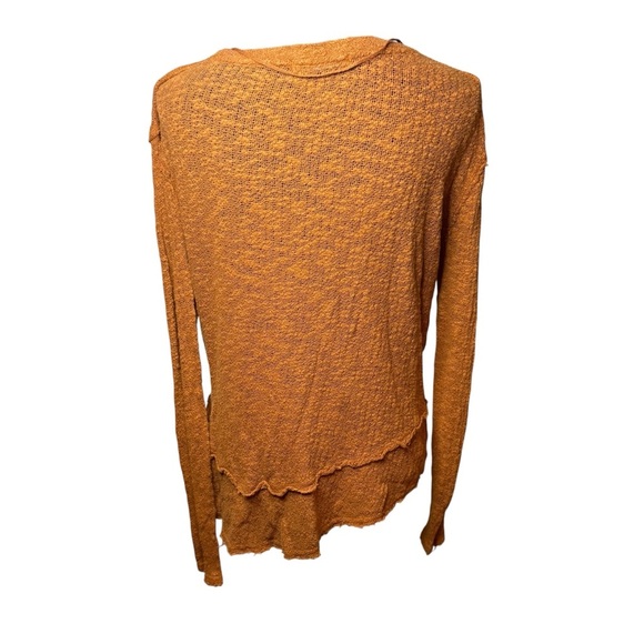We The Free | Ocean Air Hacci Knit Top in Gold Rust | 100% Cotton | Sz XS - Picture 5 of 9